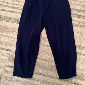 Lands End navy blue sweat pants w side pockets Sz 1X